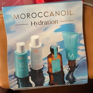 Moroccanoil Hydration Collection with Blue and White Bottles